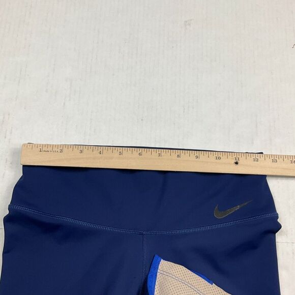 Nike Womens Dri Fit Leggings Color-Block Quick Dry Cropped Stretch Pull On Small - Picture 9 of 12